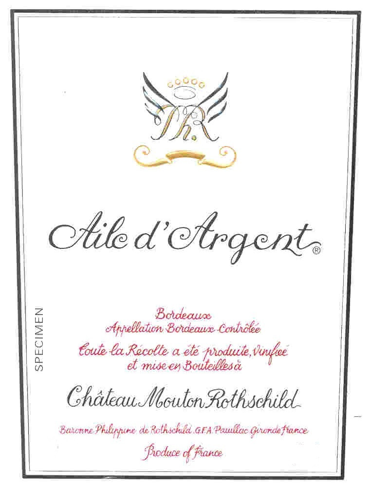 Chateau Mouton Rothschild - Aile d´Argent Blanc 2013