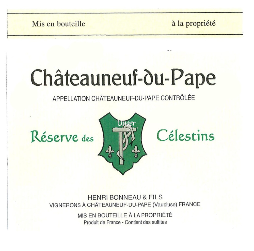Domaine Henri Bonneau - Chateauneuf du Pape Reserve des Celestins 2019