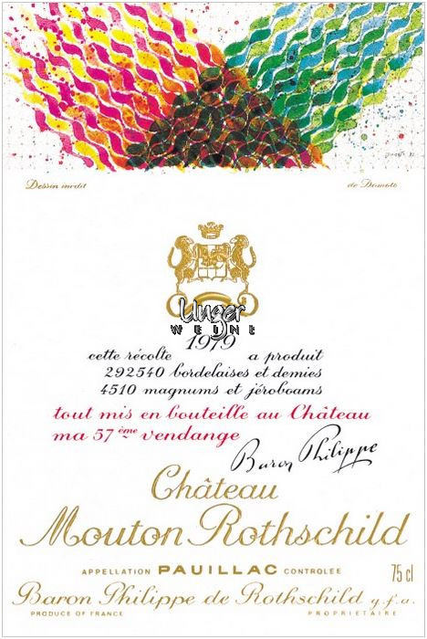 1979 Chateau Mouton Rothschild Pauillac