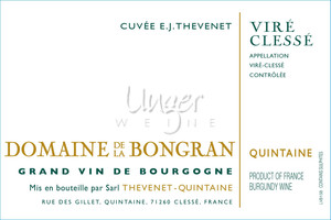 2020 Vire Clesse - CUVEE EJ THEVENET Domaine de la Bongran Vire Clesse