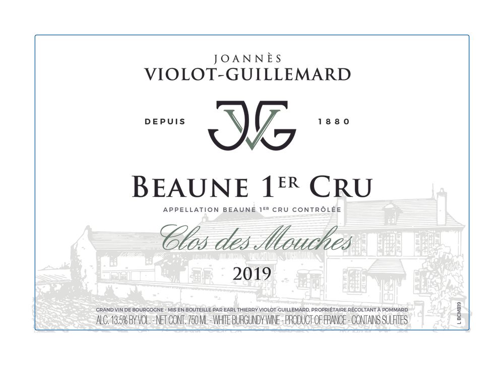 Joannes Violot-Guillemard - Beaune Clos des Mouches 1er Cru 2019