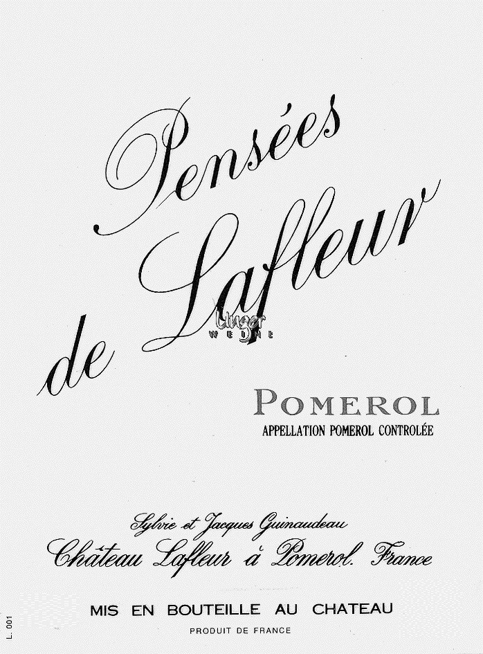 1990 Pensees de Lafleur Chateau Lafleur Pomerol