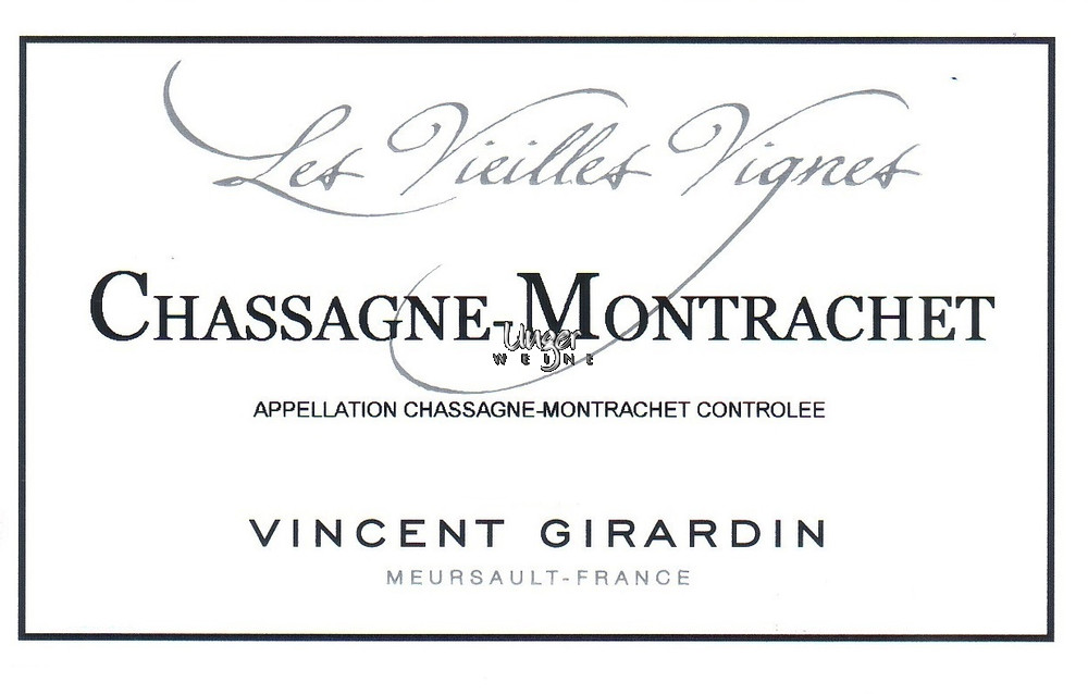 2020 Chassagne Montrachet Vieilles Vignes AC Girardin, Vincent Cote de Beaune