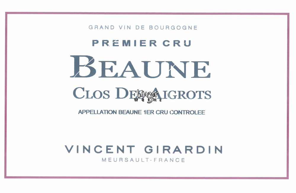 2020 Beaune 1er Cru Clos des Aigrots Girardin, Vincent Cote de Beaune