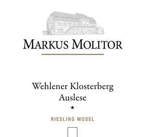 2018 Wehlener Klosterberg Riesling Auslese * trocken Weiße Kapsel Molitor, Markus Mosel