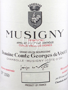 2021 Musigny Vieilles Vignes Grand Cru Comte Georges de Vogue Burgund