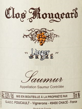 2012 Saumur Champigny Blanc Breze Clos Rougeard Loire