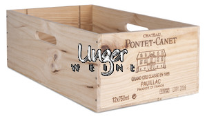 12er Holzkiste mit Griffloch Unger Weine