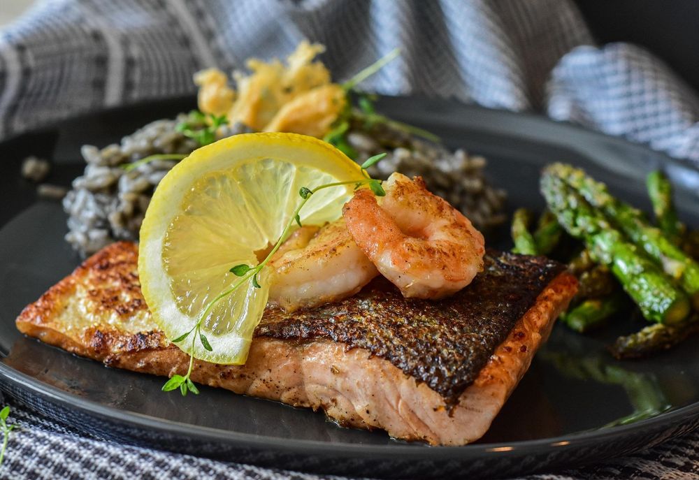 Gegrillter Lachs