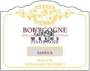 2019 Bourgogne Rouge Cuvee Sapidus AC Mongeard Mugneret Burgund