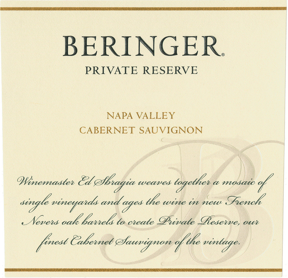 Beringer - Cabernet Sauvignon Private Reserve 1987