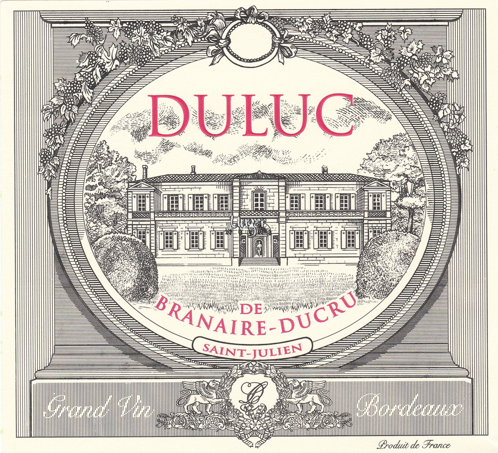 2012 Duluc de Branaire Ducru Chateau Branaire Ducru Saint Julien