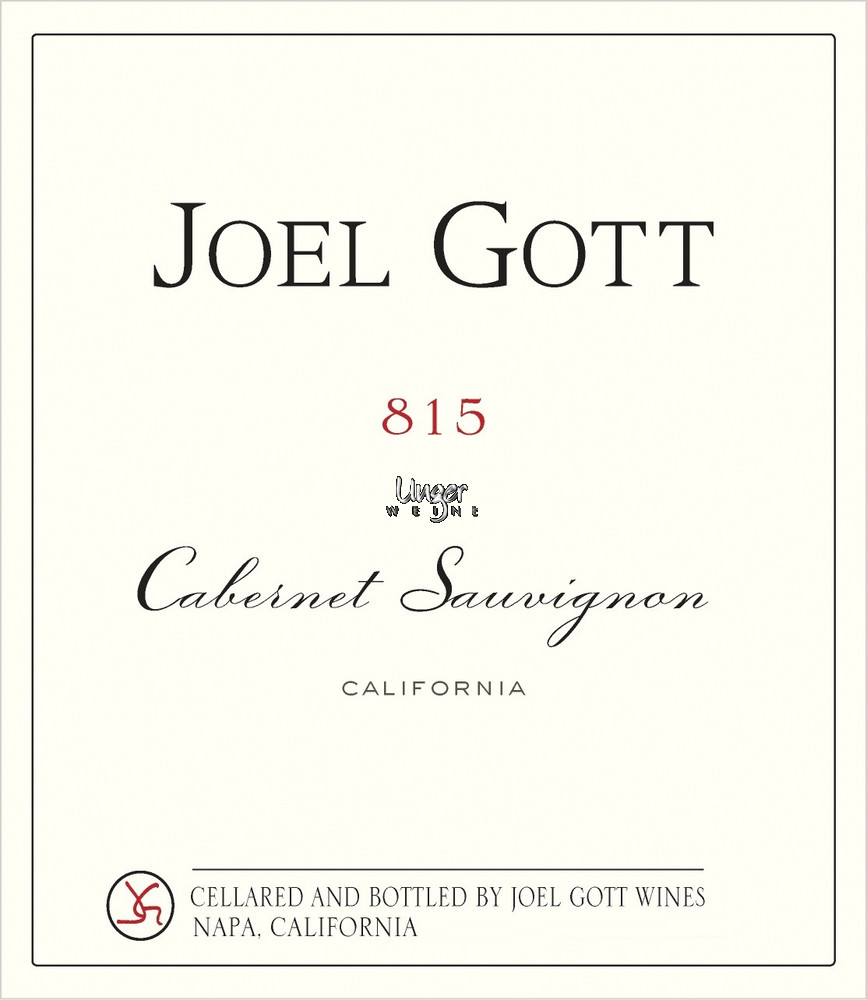 2016 Cabernet Sauvignon 815 Joel Gott Napa Valley