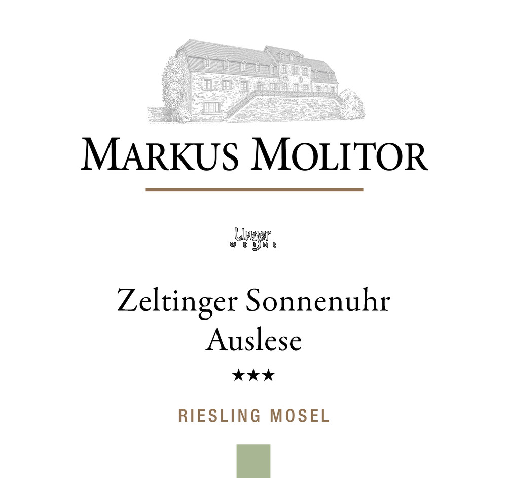 2019 Zeltinger Sonnenuhr Riesling Auslese *** Grüne Kapsel Molitor, Markus Mosel