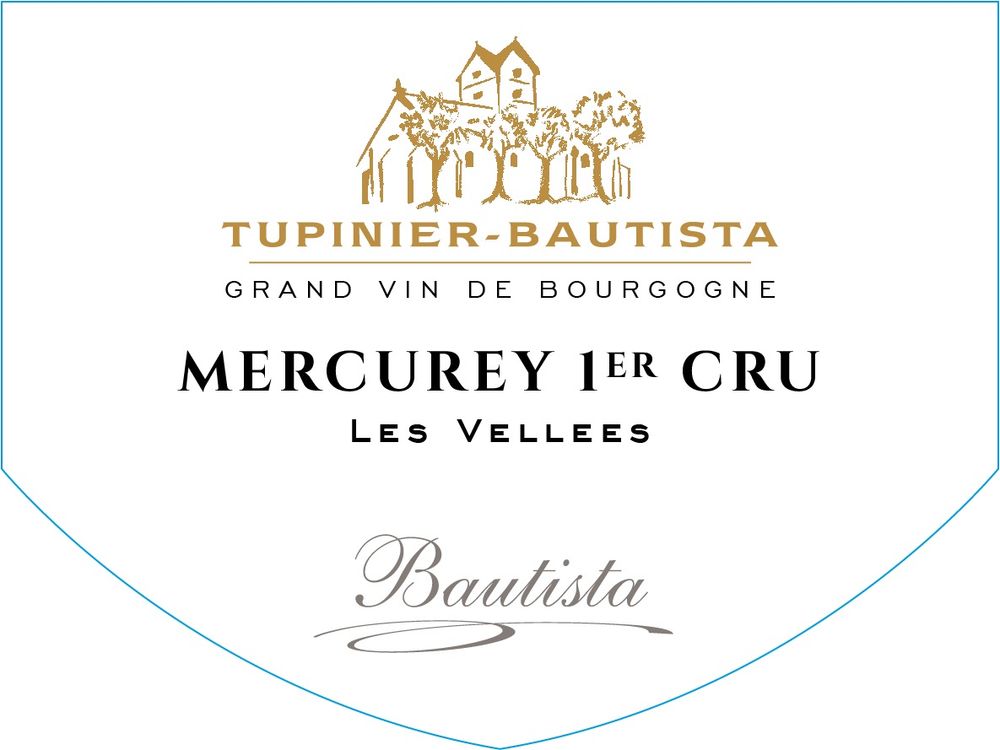2022 Mercurey Les Vellees 1er Cru Blanc Domaine Tupinier-Bautista Cote Chalonnaise