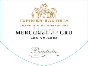 2021 Mercurey Les Vellees 1er Cru Blanc Domaine Tupinier-Bautista Cote Chalonnaise