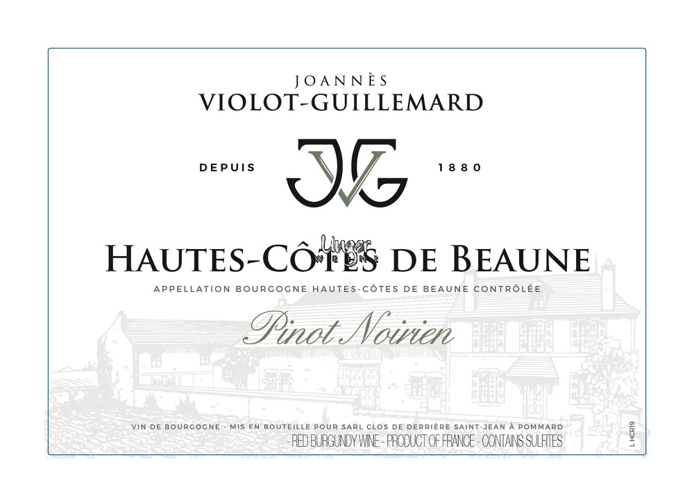 2021 Hautes-Cotes de Beaune Pinot Noirien Joannes Violot-Guillemard Cote de Beaune