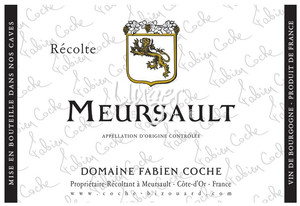 2022 Meursault Blanc Domaine Fabien Coche Cote de Beaune