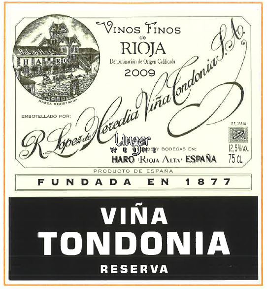 2009 Vina Tondonia Blanco Reserva Heredia, Lopez Rioja