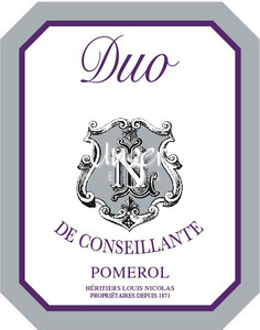 2021 Duo de Conseillante Chateau la Conseillante Pomerol