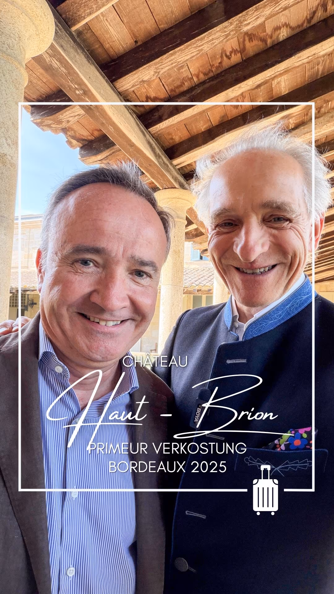 Haut-Brion! 🍷

Auf Château Haut-Brion und La Mission Haut-Brion entstand 2025 ein Jahrgang, der bereits jetzt für Begeisterung sorgt. Jean-Philippe Delmas selbst ordnet ihn in die Reihe der großen Jahrgänge wie 2022, 2016 und 2010 ein. Für Quintus sei es sogar der beste Jahrgang aller Zeiten.

Wir waren vor Ort auf La Mission Haut-Brion und konnten sowohl die Rot- als auch die Weißweine verkosten. Was sofort auffiel: Diese beeindruckende Balance. Kraft und Fülle treffen auf Präzision, Frische und bemerkenswerte Länge.
Besonders Haut-Brion Rouge begeisterte mit seiner verführerischen Süße in der Frucht, enormer Komplexität und einer Struktur, die den Wein nahezu mühelos trägt. Die Weißweine? Salzigkeit, Spannung, feine Weißwein-Tannine. Schlicht ein perfektes Line-up.

#ungerweine #HautBrion #LaMissionHautBrion #Bordeaux2025 #EnPrimeur