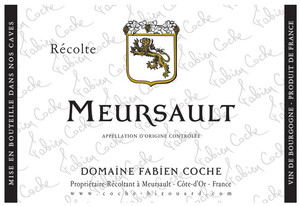 2022 Meursault Blanc + Meursault Rouge Domaine Fabien Coche Cote de Beaune