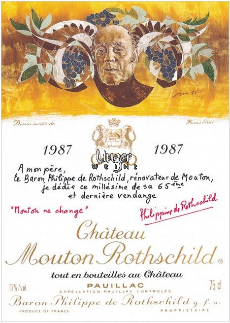 1987 Chateau Mouton Rothschild Pauillac