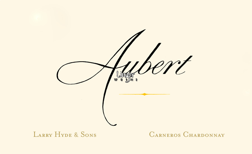 2013 Hyde & Sons Vineyard Carneros Chardonnay Aubert Sonoma Coast