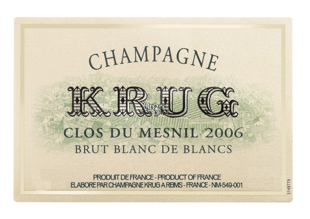 2008 Champagner Clos du Mesnil Krug Champagne