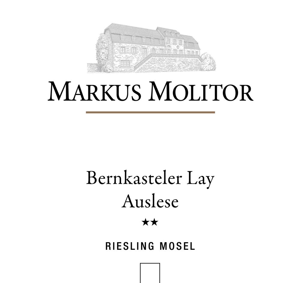 Molitor, Markus - Bernkasteler Lay Riesling Auslese ** Weiße Kapsel 2020
