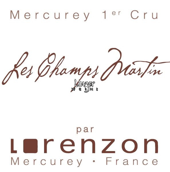 2020 Mercurey 1er Cru Les Champs Martin Blanc Domaine Lorenzon Mercurey