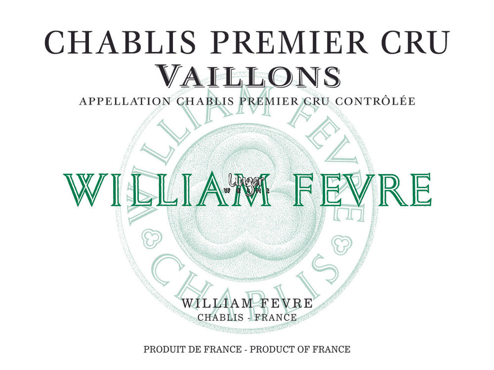 2020 Chablis Vaillons 1er Cru Domaine William Fevre Chablis