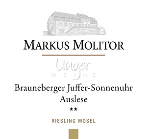 2022 Brauneberger Juffer Sonnenuhr Riesling Auslese ** Goldkapsel Molitor, Markus Mosel