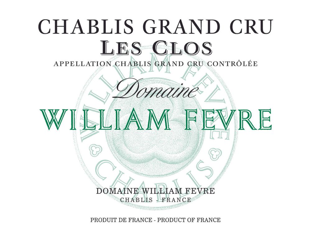 Domaine William Fevre - Chablis Les Clos Domaine Grand Cru 2020