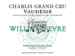 2020 Chablis Vaudesir Domaine Grand Cru Domaine William Fevre Chablis