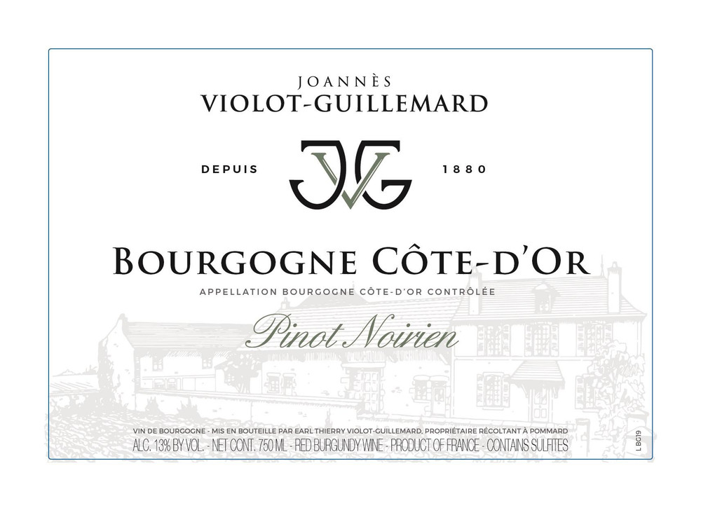 Joannes Violot-Guillemard - Bourgogne Rouge 2022 0,75 L