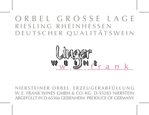 2018 Riesling Orbel Grosse Lage Weingut W.E. Frank Rheinhessen