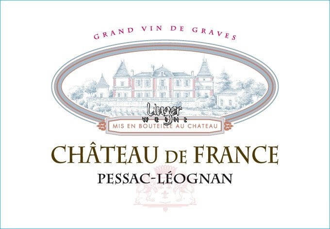 2016 Chateau de France Rouge Chateau de France Pessac Leognan