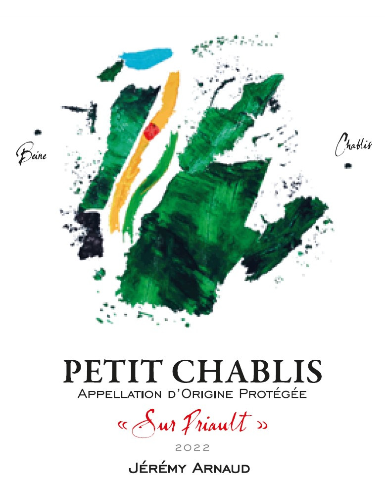 Domaine Jeremy Arnaud - Petit Chablis Sur Priault Village de Beine 2022 0,75 L
