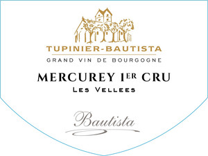 2023 Mercurey Les Vellees 1er Cru Blanc Domaine Tupinier-Bautista Cote Chalonnaise