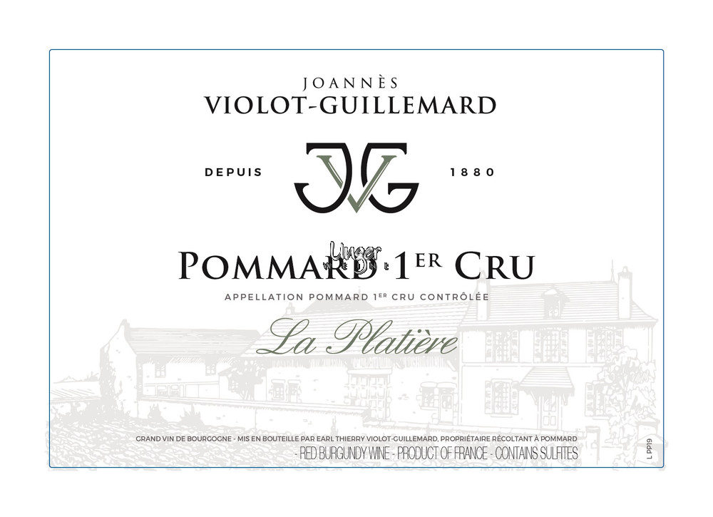 2021 Pommard La Platiere 1er Cru Joannes Violot-Guillemard Cote de Beaune