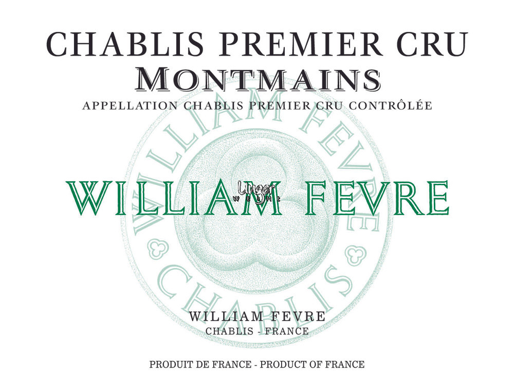 2020 Chablis Montmains 1er Cru Domaine William Fevre Chablis