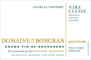 2015 Vire Clesse - CUVEE EJ THEVENET Domaine de la Bongran Vire Clesse