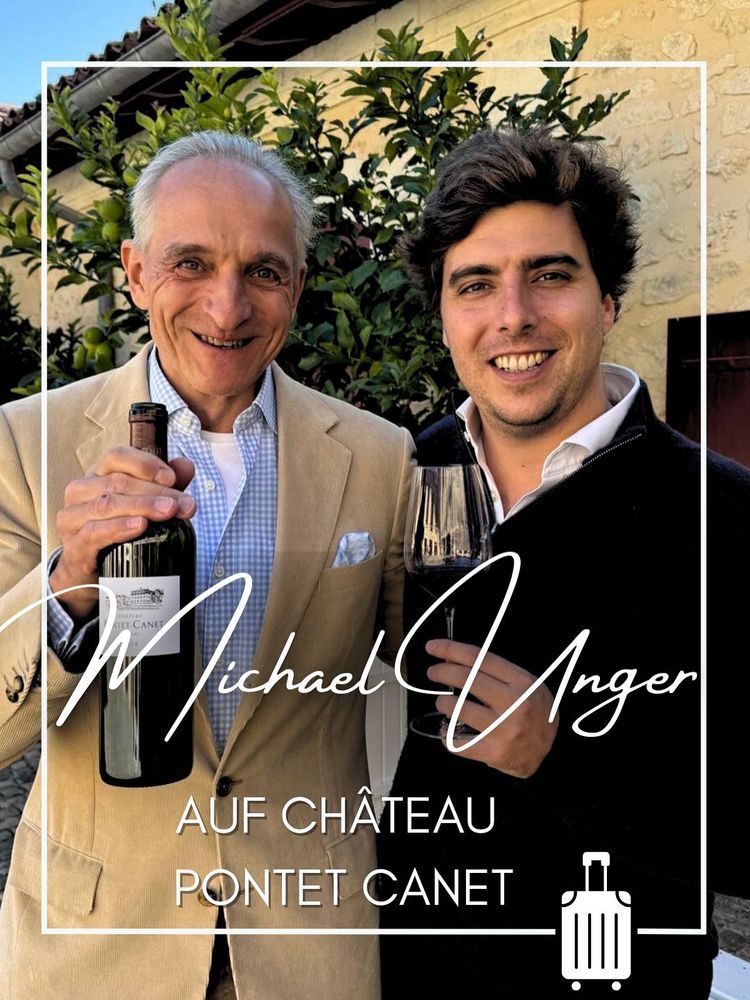 Michael Unger auf Château Pontet Canet mit einem Blick in die Zukunft und einem in die Gegenwart. 🍷 chateau_pontetcanet
Zusammen mit Mathieu Bessonet und Noé Tesseron kam Michael Unger noch einmal in den Genuss des Jahrgangs 2024.
Und auch der Jahrgang 2025 - aktuell noch im Tank - verspricht bereits jetzt Großes. 🍷🍇
Ein Grand Cru mit Seele: Château Pontet-Canet erhebt sich in Pauillac wie ein Denkmal handwerklicher Perfektion. Seit Generationen pflegt die Familie Tesseron hier biodynamischen Weinbau auf höchstem Niveau, wo Pferde statt Traktoren arbeiten und jedes Detail zählt. 🐴🍷🇫🇷
#ungerweine #PontetCanet #Pauillac #GrandCru #Biodynamisch #FineWine