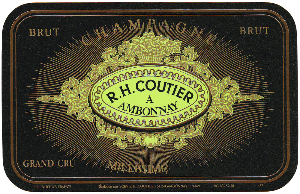 Coutier - Champagne Brut Millesime Grand Cru 2012