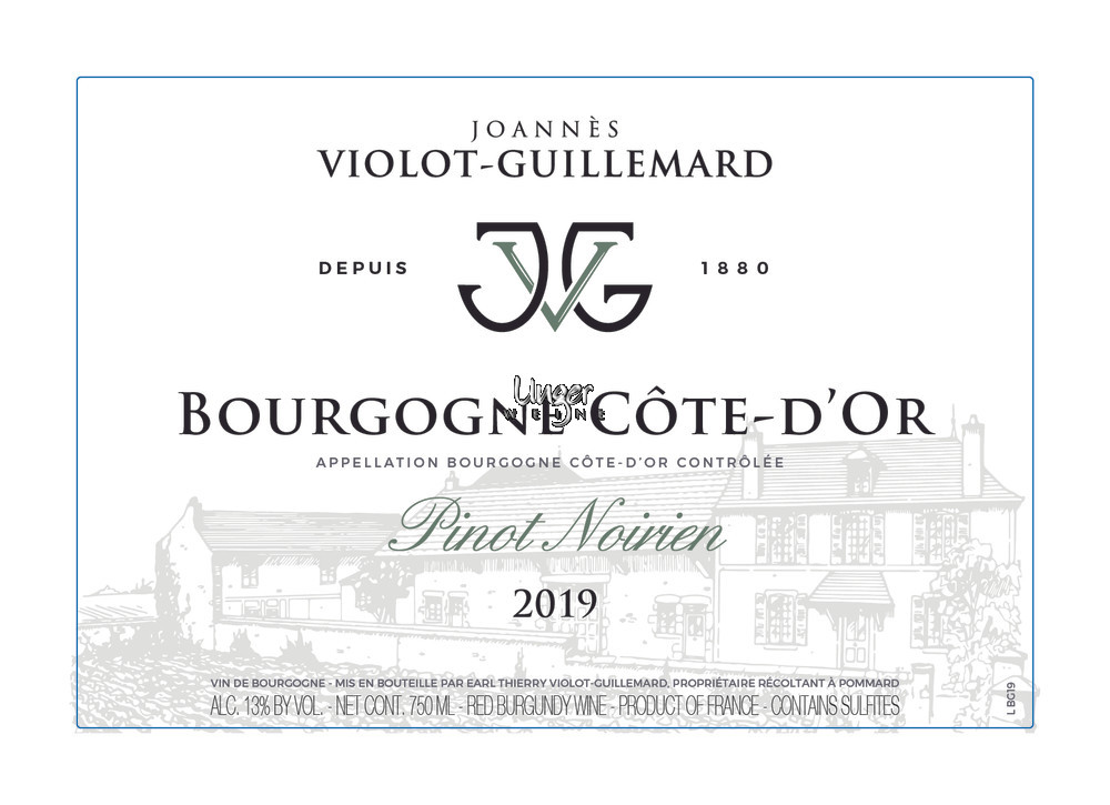 2019 Hautes-Cotes de Beaune Pinot Noirien Joannes Violot-Guillemard Burgund