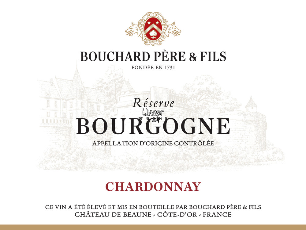 2020 Bourgogne Chardonnay Reserve Domaine Bouchard Pere & Fils Burgund