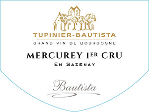 2022 Mercurey En Sazenay 1er Cru Rouge Domaine Tupinier-Bautista Cote Chalonnaise