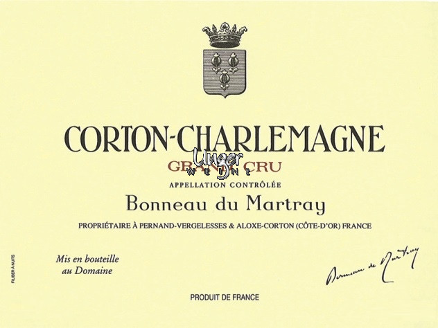 2017 Corton Charlemagne Grand Cru Bonneau du Martray Cote d´Or