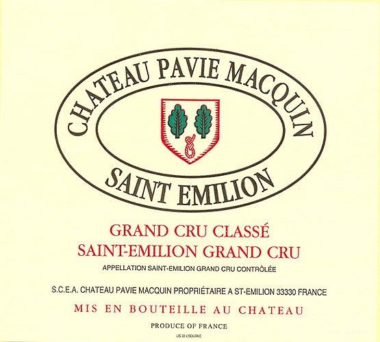 Chateau Pavie Macquin 1989